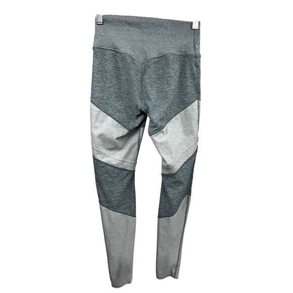 Alo Yoga Womens Gray Blue Colorblock High Waist Leggings Small Alosoft Stretch - Picture 2 of 5